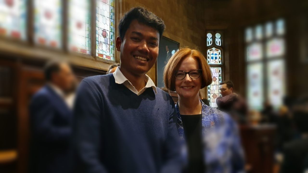 Sopharith Sin with Julia Gillard