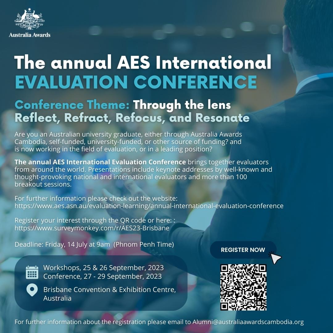 The annual AES International Evaluation Conference Australia Awards