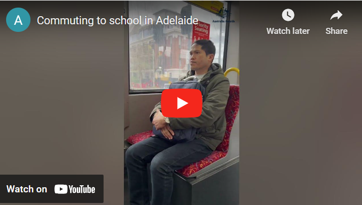 Getting to school in Adelaide!