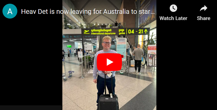Det, a person with vision impairment, starts Australian education journey!