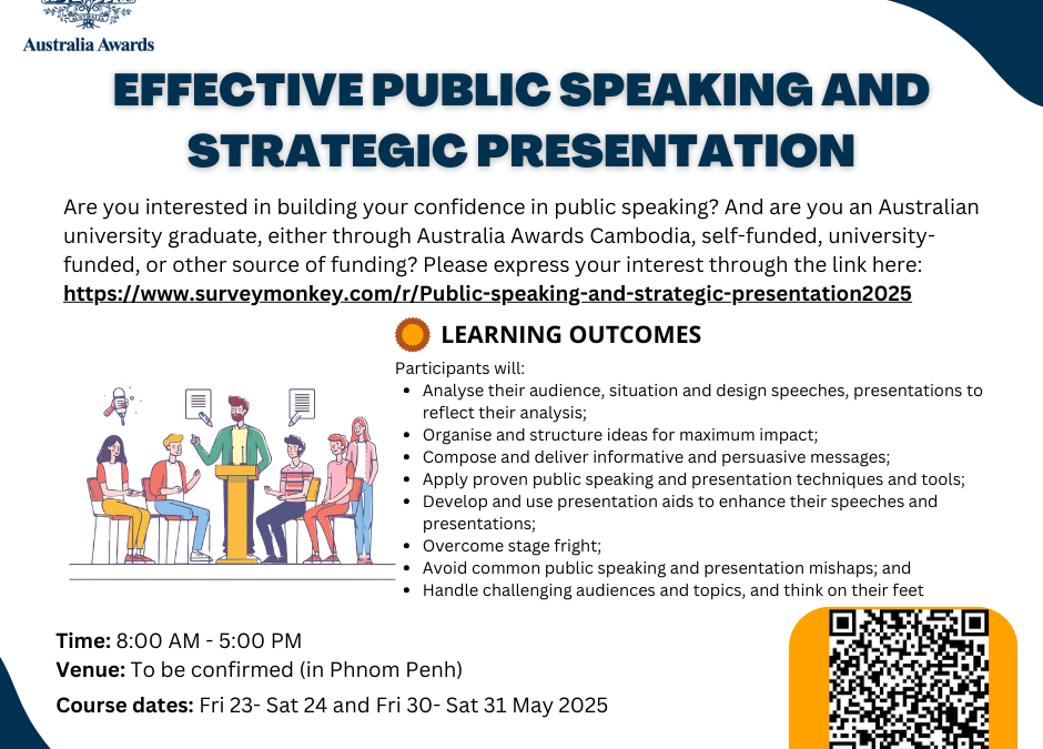 Effective Public Speaking and Strategic Presentation Training