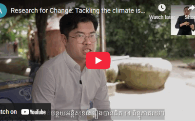 Research for Change: Tackling the climate issue in Cambodia: Turning research into food security